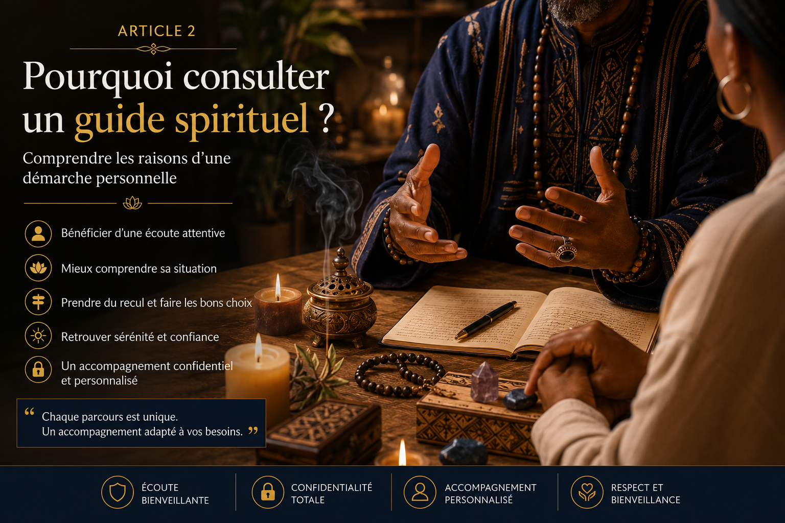 Pourquoi consulter un guide spirituel ? Comprendre les raisons d’une démarche personnelle